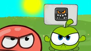 New Cartoon game Red Ball and Om Nom got SharoNom | Green hills Boss Square new series 1