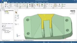 ANSYS SpaceClaim 2020 GE Bracket