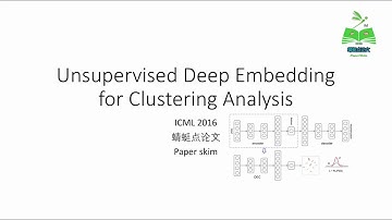 【蜻蜓点论文】Unsupervised Deep Embedding for Clustering Analysis