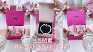 ASMR Packing Orders 🎀 Pack 3 Orders With Me | Relaxing 💕