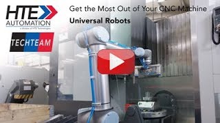 Machine Tending Cobot used for loading & unloading parts from lathing machines