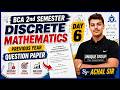 🔥Discrete Mathematics || BCA 2nd Sem || PYQ Solution 📚 || DAY-06