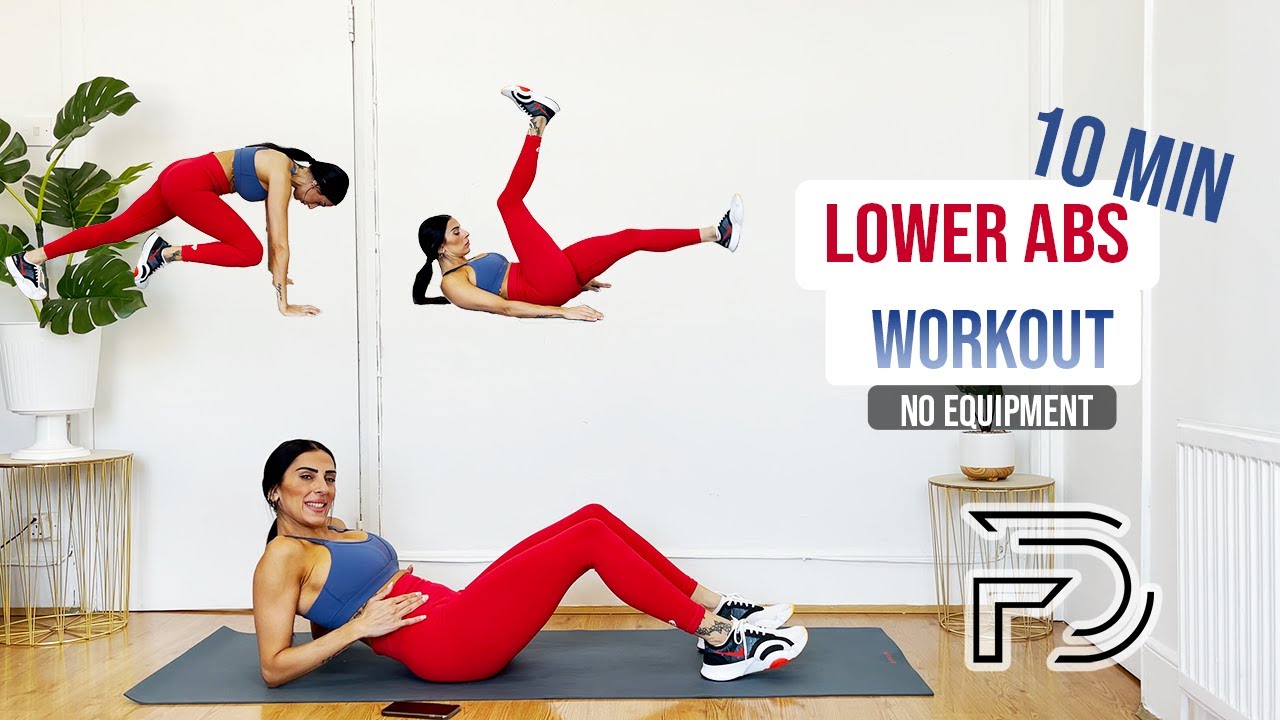 10 MIN LOWER ABS WORKOUT | NO EQUIPMENT | Fitness Dilek - YouTube