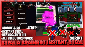 STEAL A BRAINROT Script Gui with INSTANT STEAL, INVISIBLE, ANTI HIT, UNLOCK BASE (NO KEY) 2025