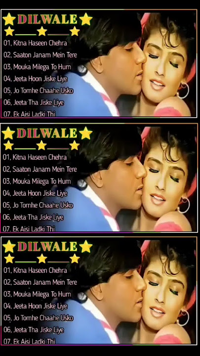 💫Dilwale 💞 All Songs With Dialogues 💞 Ajay Devgan, Raveena Tandon 90's Bollywood Romantic Song⭐⭐⭐
