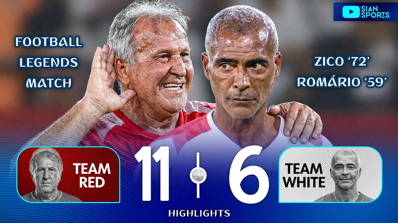 ЗИКО, РОМАРИО, АДРИАНО И ДРУГИЕ ЛЕГЕНДЫ ФУТБОЛА УСТРОИЛИ ШОУ В БЛАГОТВОРИТЕЛЬНОМ МАТЧЕ 2025 ГОДА