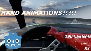 Godot Car Game||with stable rpm meter and Hand movement without animation