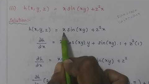 XII-MATHEMATICS,NEW SYLLABUS,(Vol-2),CHAPTER 8,DIFFERENTIALS AND PARTIAL DERIVATIVES,EX:8.4(Q.NO:1)