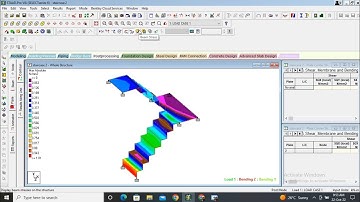 Staad pro Staircase - Design, construction and testing v8i #staadpro #designer #structureEngineer
