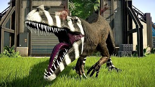 角のあるアロサウルス!? アロサウルスとケラトサウルスのハイブリッド恐竜が鬼強い!!【jurassic world evolution】