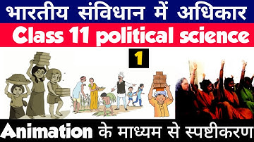 Class 11 Pol Science Chapter-2 भारतीय संविधान में अधिकार | मौलिक अधिकार | Part-1 Animation Video