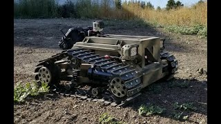 Testing DIY Tracked ROV Robot