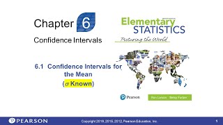 Lesson for 6 01 Confidence Intervals for the Mean Large Samples
