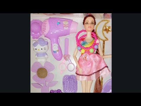 Princess Barbie and Hello Kitty Girls Complete Fashion Accessories Toys