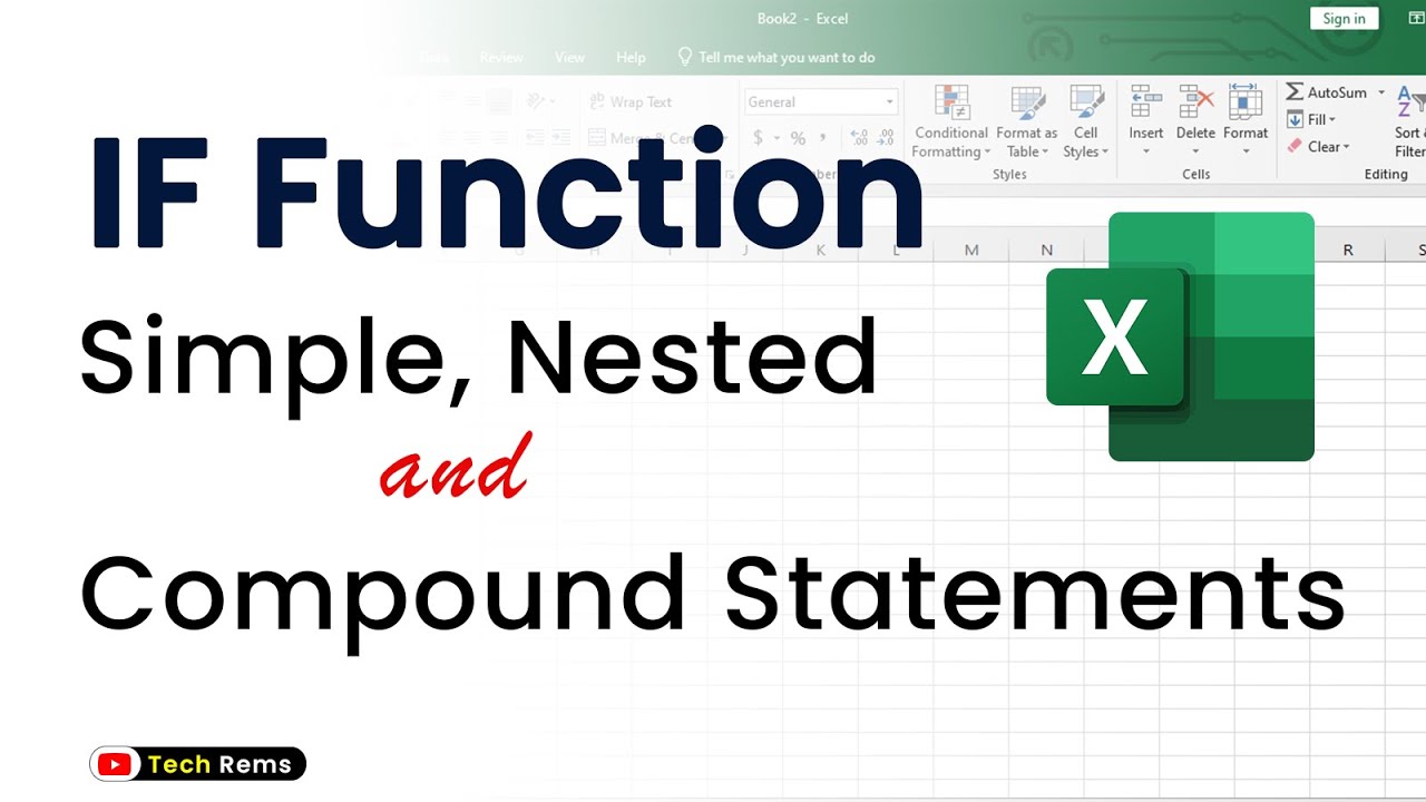 IF function | Simple, nested and compound - YouTube