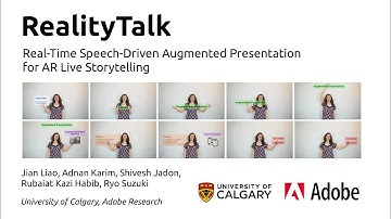 [UIST 2022] RealityTalk: Real-time Speech-driven Augmented Presentation for AR Live Storytelling