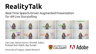 [UIST 2022] RealityTalk: Real-time Speech-driven Augmented Presentation for AR Live Storytelling