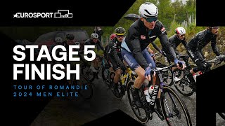 ELECTRIC SPRINTING 🔥  | Tour of Romandie Stage 5 Race Finish | Eurosport Cycling