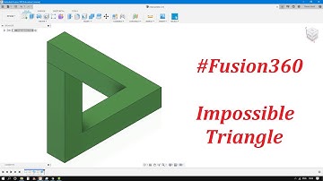 Fusion 360 | Impossible Penrose Triangle - illusion 🤔 | Autodesk