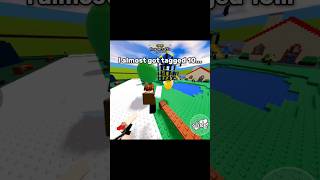 I almost got tagged 10 #roblox #shorts