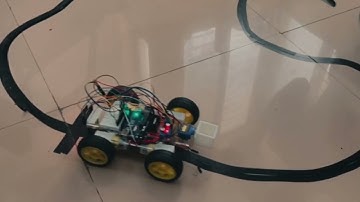 ARDUINO UNO based LINE FOLLOWER BOT #IITB #MS101 #viral#line#arduino#motordriver#bot#final#