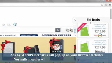 How to remove Ads by WordProser virus pop-up