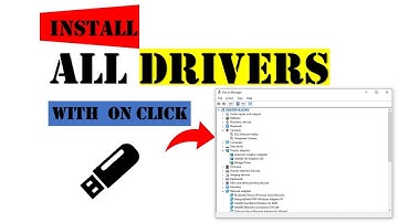Install Windows Drivers automatically with one click