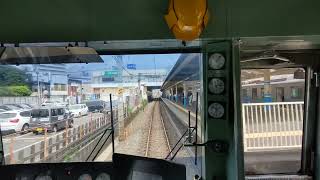西武新宿線の本気？西武6000系急行の100km/h超え！！最後は70km/hでホームに進入。