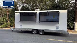 6M Fiberglass Food Trailer One Unit in Stock in Sydney and Melbourne Branch