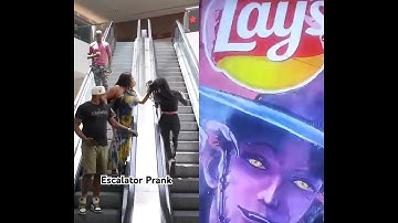 Escalator Prank Gone Wrong | Shorts@Daphnique Springs #funny #comedy#funnyshorts #shorts