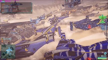 Planetside 2 Waterson  NC Gal Drop on The Crown Just before the Merge of servers.
