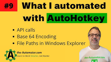 #9 AutoHotkey automation | Robotics Process Automation examples