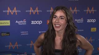 🇩🇪 Germany: Sarah Engels reacts to Semi-Final 1 live performance of \