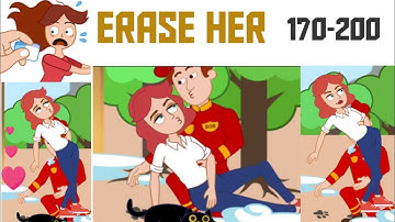 Erase Her : Puzzle Story level 170 To 200 Solution (IOS - Android)#IamZainu