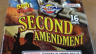 Second Amendment 16 shot 500g cake by PyroPlanet