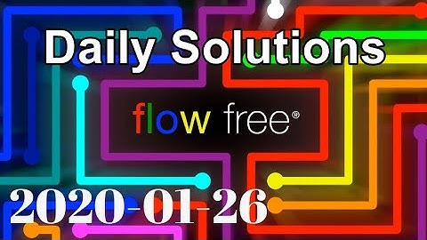 Flow Free - Daily Puzzles - 2020-01-26 - January 26th 2020
