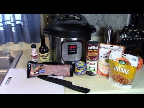 Instant Pot Pork Filet Manwich BBQ Chili