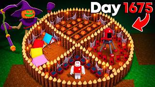 I Built The BIGGEST HALLOWEEN BASE in 99 Nights in the Forest!