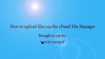 How to upload files via the cPanel File Manager with UECOHOST