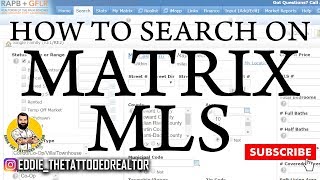 How to search on Matrix MLS for properties? #Realtortools #RealEstateTools