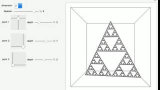 Construction of Sierpinski Triangle in Two or Three Dimensions