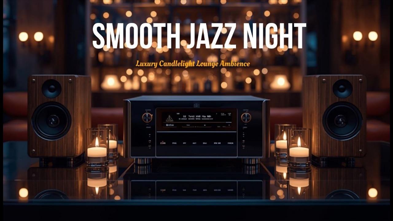 Smooth Jazz Night - Luxury Candlelight Lounge Ambience for Relaxing, Studying & Late Night Vibes