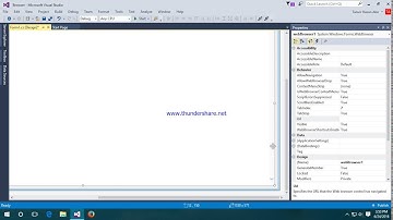 How to make a browser using Visual Studio 2015
