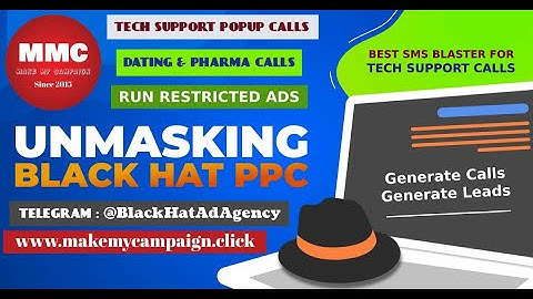 Best Training Course for Generating Tech Support POPUP & PPC Calls | Telegram : @BlackHatAdAgency
