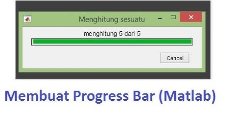 Adding Progress Bar in MATLAB
