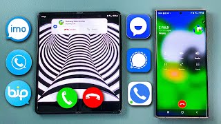 Samsung Note 20U Call to Z Fold3 Bip + Znagi + Imo + TamTam + SkyPhone + Signal Incoming Call