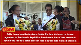 Download Lagu Sofia Hornai dos Santos menangis setelah kembali dari Vatikan dan mengungkapkan rasa terima kasih... MP3