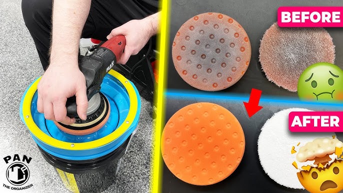 Best way to clean off these grind/buff/polishing pads? Middle one