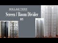 Screen  room divider 6ft  dollar tree diy  movable partition