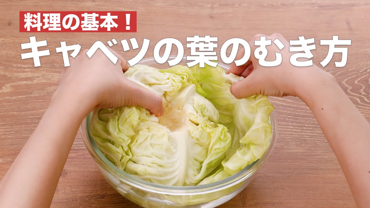 少しのコツで破れずキレイ キャベツの葉の剥き方 Shorts Youtube